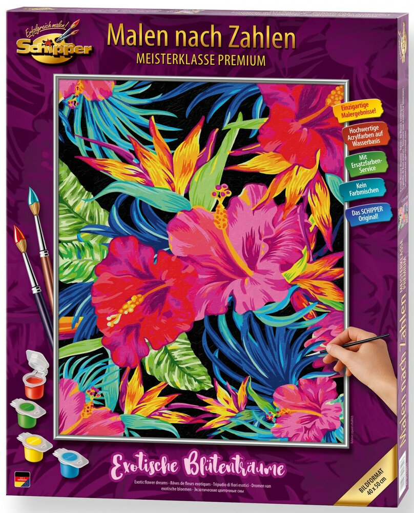 Dromen van exotische bloemen - Schipper 40 x 50 cm
