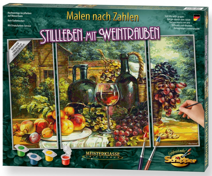 Stilleven met druiven - Schipper Drieluik 50 x 80 cm
