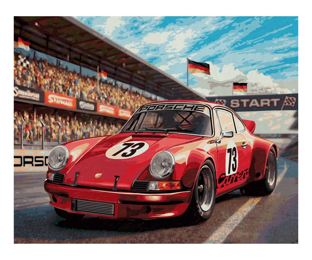 Porsche 911 - Schipper 40 x 50 cm