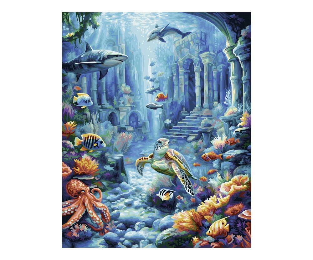 Onderwaterwereld - Schipper 40 x 50 cm