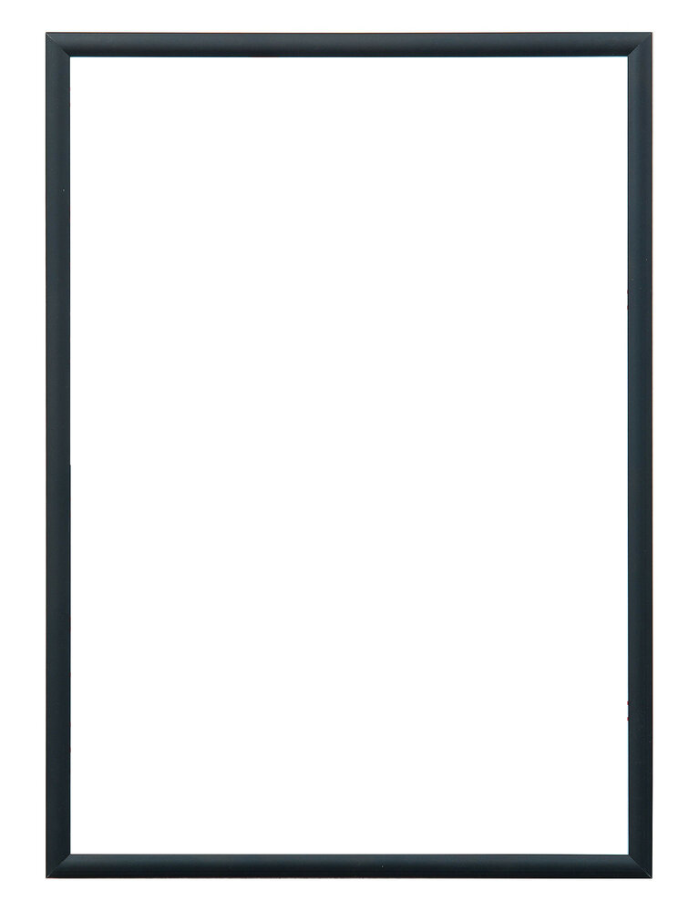 Mat Zwarte aluminium lijst vijfluik 132 x 72 cm