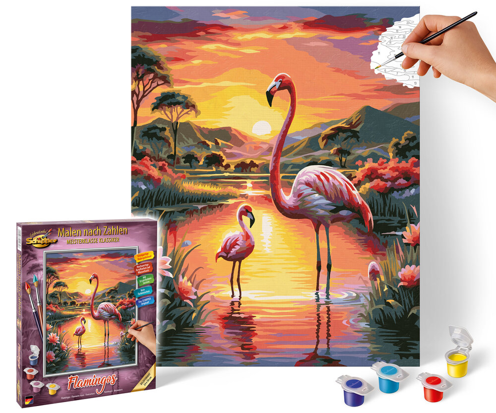 Flamingos - Schipper 24 x 30 cm