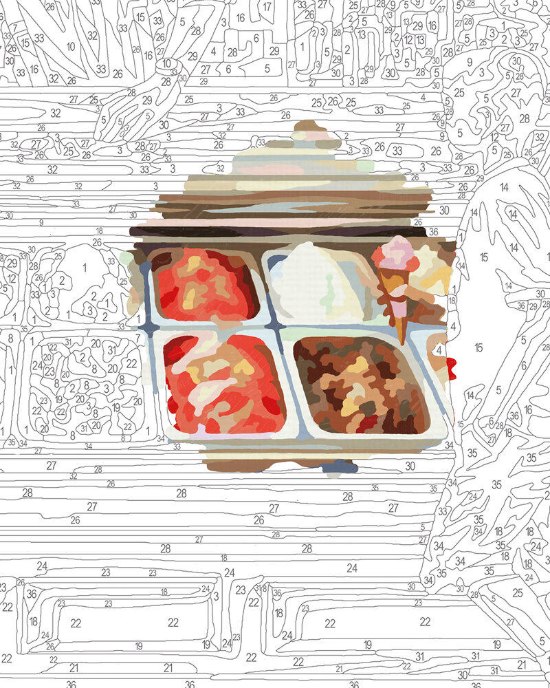 Italiaanse Ijssalon - Schipper 40 x 50 cm