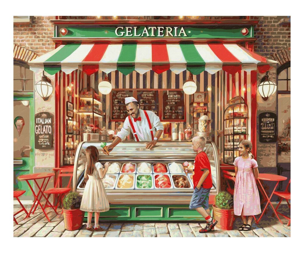 Italiaanse Ijssalon - Schipper 40 x 50 cm