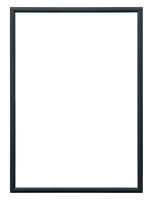 Mat Zwarte aluminium lijst vijfluik 132 x 72 cm