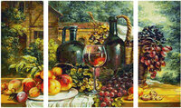 Stilleven met druiven - Schipper Drieluik 50 x 80 cm
