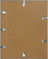 Mat Zwarte Aluminium Drieluik Lijst 40 x 120 cm