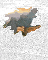 Chinese Muur - Schipper Drieluik 50 x 80 cm