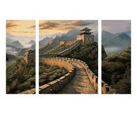 Chinese Muur - Schipper Drieluik 50 x 80 cm