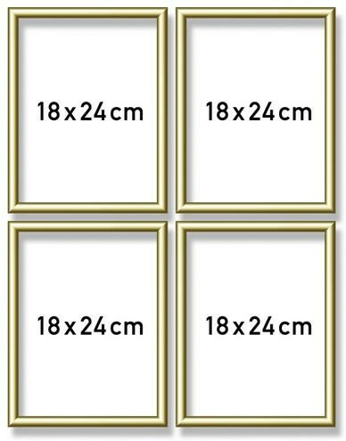 Goudkl. aluminium lijst quattro 18x24cm