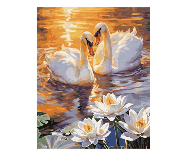 Verliefde Zwanen - Schipper 24 x 30 cm