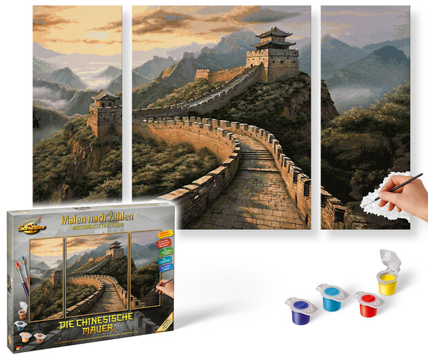 Chinese Muur - Schipper Drieluik 50 x 80 cm