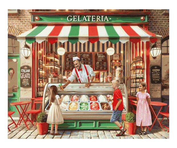 Italiaanse Ijssalon - Schipper 40 x 50 cm