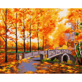 Autumn Park - Schilderen op nummer - 40 x 50 cm