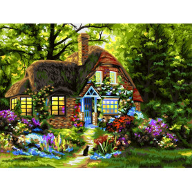 Fairytale House - Paint by Numbers - 40 x 50 cm
