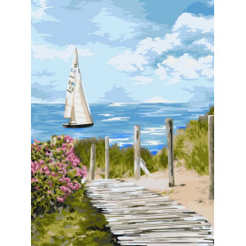 Road to the Sea - Paint by Numbers - 40 x 50 cm