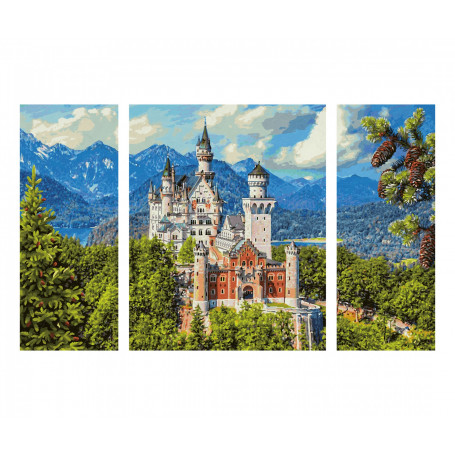 Neuschwanstein Castle - Schipper Triptych 50 x 80 cm