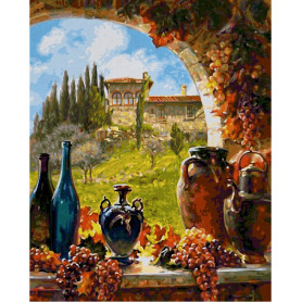 Wein aus der Toskana - Schipper 40 x 50 cm