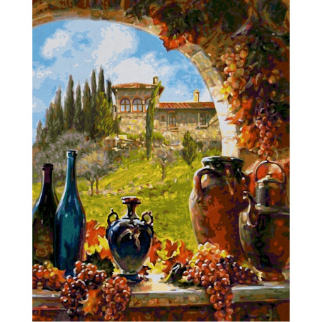 Wijn uit Toscane - Schipper 40 x 50 cm