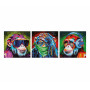 Die 3 Affen - Schipper Triptychon 40 x 120 cm