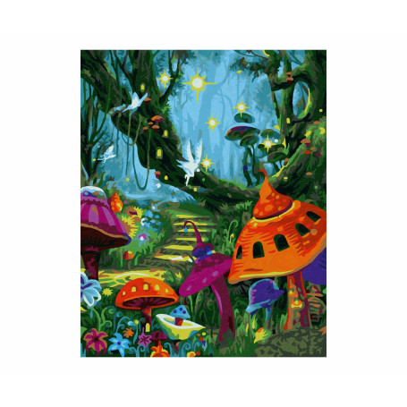 Enchanted mushrooms - Schipper 24 x 30 cm