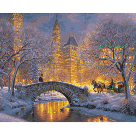 Silent Night in Central Park - Schipper 40 x 50 cm