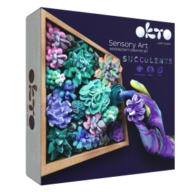 Okto Clay - Passion - Succulentes violettes/vertes