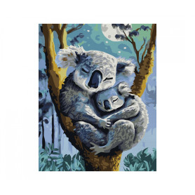 Koala met joey - Schipper 24 x 30 cm