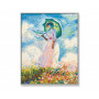 “Vrouw met parasol” naar Claude Monet (1840-1926)